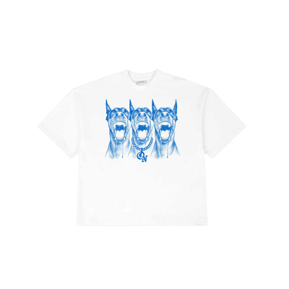 C10 3 HEADED DOG TEE (WHITE)